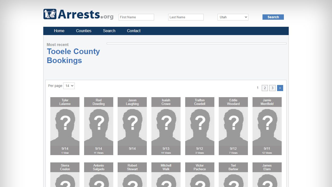 Tooele County Arrests and Inmate Search